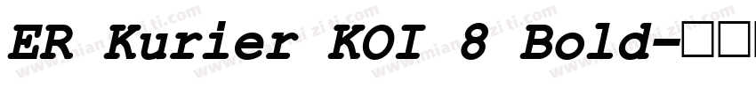 ER Kurier KOI 8 Bold字体转换